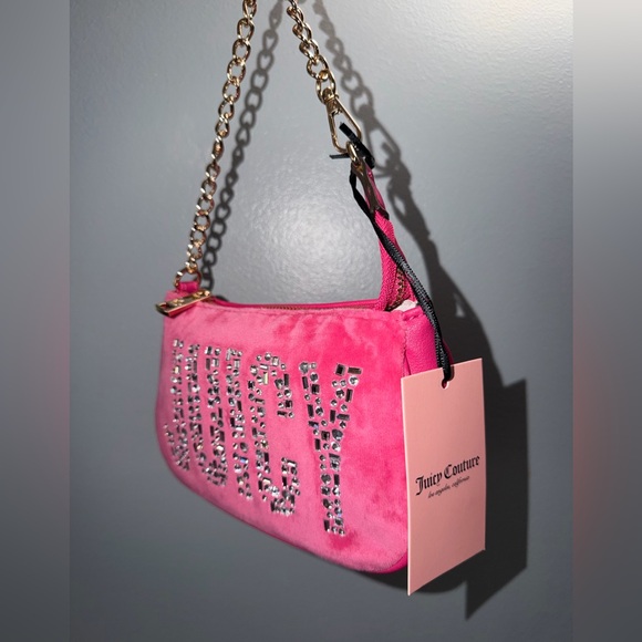 Juicy Couture Pink Jeweled Shoulder Bag - Picture 3 of 8